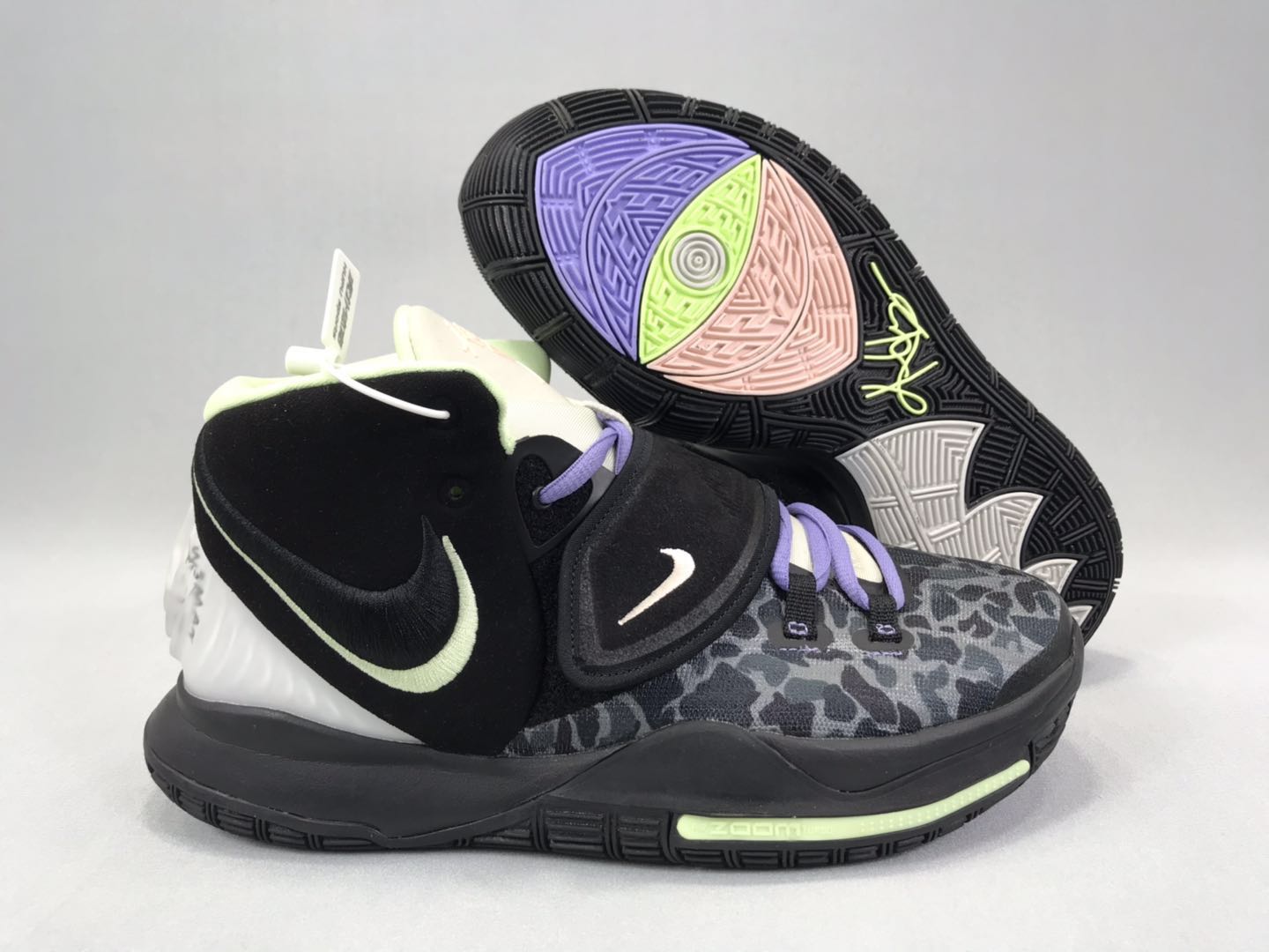 Nike Kyrie 6 Black Yellow White Shoes